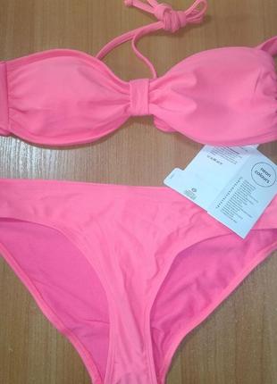 Шикарный коралловый купальник, размер s