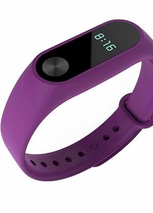 Ремінець mi band 3 mi band 4 mi band 5 mi band 6 фіолетовий 💜1 фото