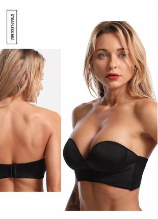 Бюстгальтер бандо без шлеек з пуш-ап " ізабель"
