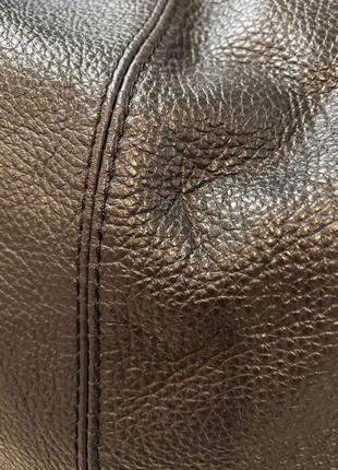 Шкіряна сумка чорна натуральная кожа toscanio 16329 фото
