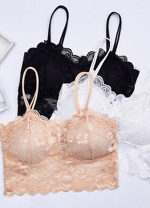 Жіночий топ у бюстгальтер мереживної 