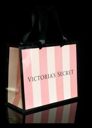 Брендовий пакет victoria's secret, подарунковий пакет вікторія сікрет , розмір l.