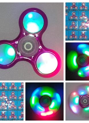 Игрушки спиннер антистресс новые, светятся мигают, spinner, спинер2 фото