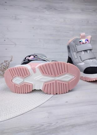 Термо-черевики для дівчаток ❄️ взуття зимове дитяче термочоботи 👍🏻 сноубутси bessky...