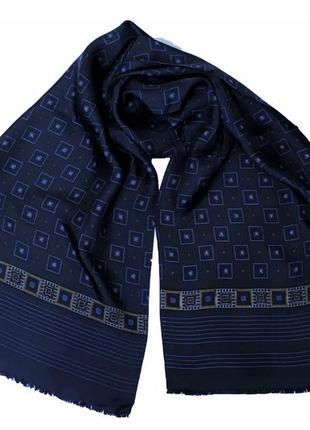 Шелковый шарф с принтом италия /7457/