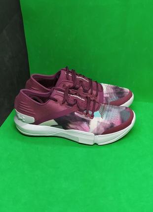 Женские фиолетовые кроссовки under armour w tribase reign prnt (3022482-500) оригинал!