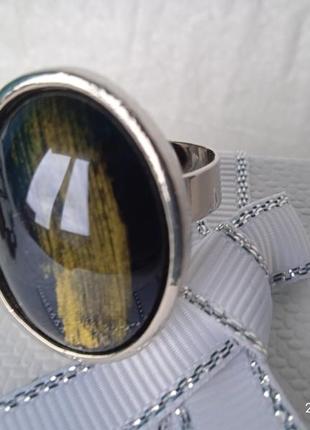 Кольцо тигровый глаз