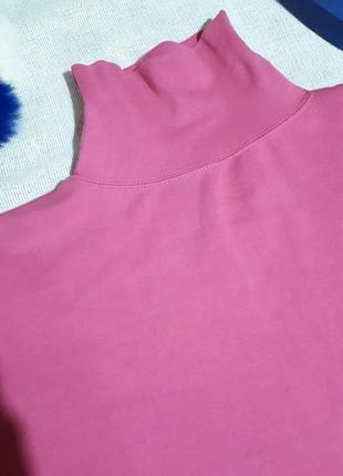 Водолазка рожева на дівчинку гольф однотонний кофта2 фото