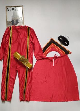 Красный костюм супергероя марвел плащик3 фото