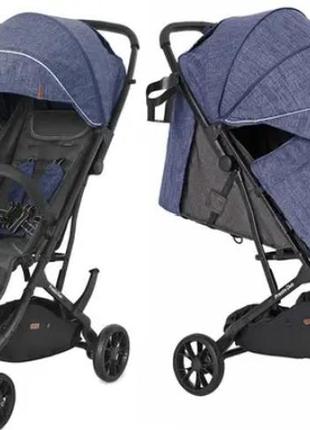 Коляска прогулочная с большим капюшоном для двоих детей, с дождевиком, carrello presto duo crl-5506 oxford blue