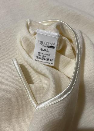 Вовняна футболка термобілизни шерсть шовк wool exclusive3 фото