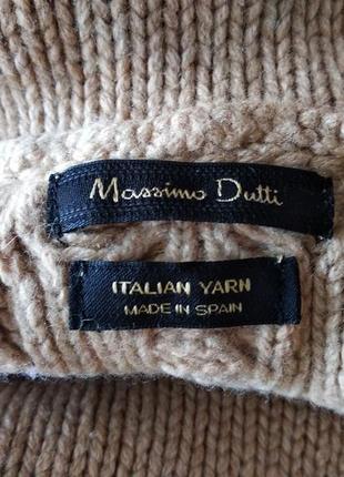 Вязаная туника пончо накидка massimo dutti9 фото