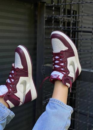 Кроссовки найк айр джордан 1 бардовые демисезонные air jordan 1 high og dynamic yellow 555088 170 release details 1 high white travis, кроссовки найк джордан