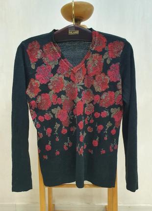 Тонкий зимний свитер, размер l