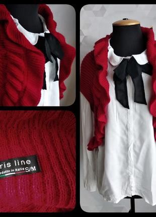 Кашемировая накидка пончо италия chris line