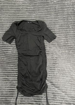 Сукня на зав’язках,чорна3 фото