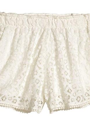 Красиві мереживні шорти h&m, розмір s