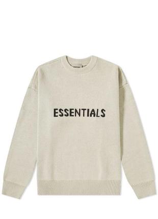 Светр fog - fear of god essentials knit sweater white