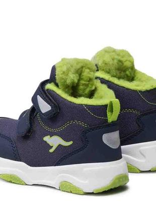 Демисезонные ботинки kangaroos ks-drifter v 02070-4054 dk navy/lime3 фото