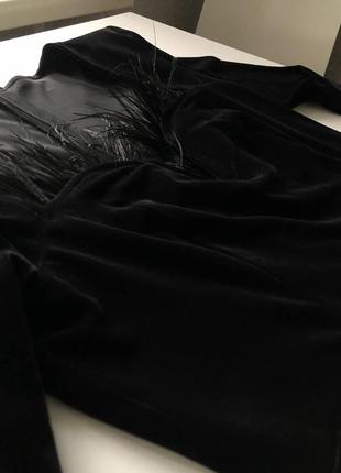 Черное платье собственного пошива в стиле hollywood3 фото