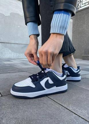 Nike sb dunk low blue кроссовки7 фото