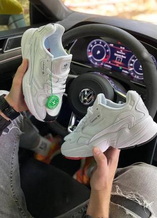 Жіночі кросівки adidas falcon white.