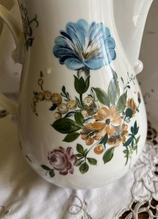 Німеччина порцеляновий чайник кофейник фарфор квіти kahla9 фото