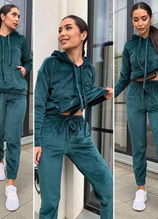 Спортивный костюм плюшевый мягкий теплый велюровый черный серый бордовый зелёный брюки штаны джоггеры кофта худи толстовка водолазка туника свитер