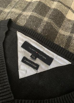 Кофта свитер tommy hildiger черный xxl