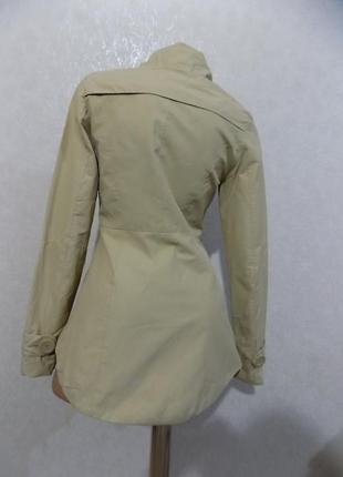 Куртка вітровка тренч з подовженою спинкою бежева фірмова mbym розмір 424 фото