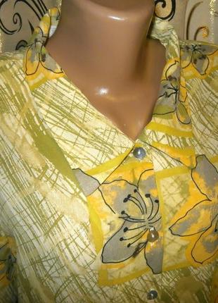 Яскрава блуза з квітковим принтом young elegance collection3 фото
