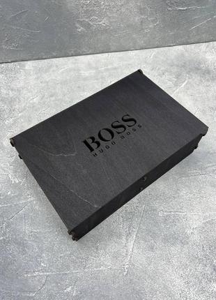 Подарочный набор boss (ремень + кошелек)4 фото