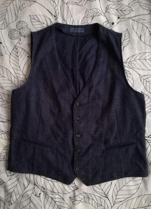 Жилетка шерсть/котон yves gerard