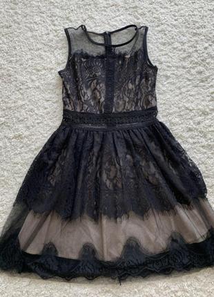 Шикарное вечернее коктейльное кружевное гипюровое платье от бренда little mistress7 фото