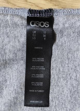 Серый базовый боди asos с открытой спинкой10 фото