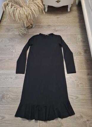 Невероятное платье из плотного хлопка от бренда zara