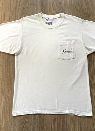 Винтажная мужская хлопковая футболка world wide sportsman для любителей рыбалкь