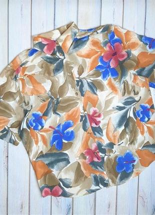 💥1+1=3 стильна жіноча сорочка в квітковий принт julietta, розмір 50 - 52