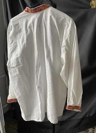 Вышиванка мужская л ручная вышивка лен