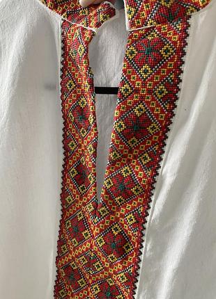 Вышиванка мужская л ручная вышивка лен