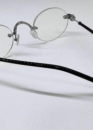 Очки компьютерные овальные безоправные с тонкими дужками