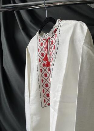 Вышиванка мужская хл лён 4