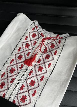 Вышиванка мужская хл лён 2