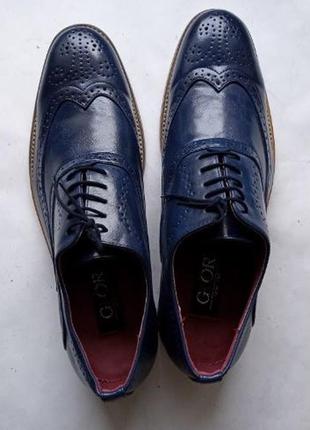 Мужские туфли оксфорды броги