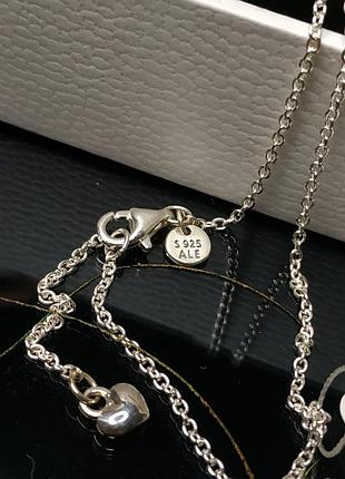 Ожерелье пандора серебро 925 проба цирконий переплет круг бесконечность семья навсегда...