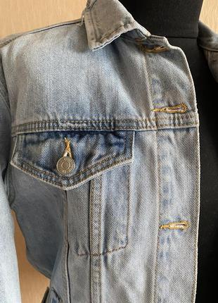 Джинсовая куртка джинсовка свободного кроя2 фото
