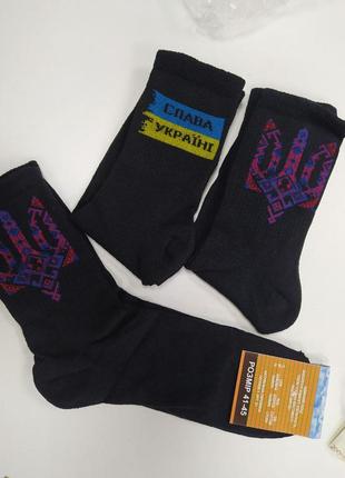Шкарпетки чоловічі з українським символікою 41-45 р7 фото