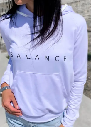 Худи женское balance с капюшоном 6 цветов 30ко