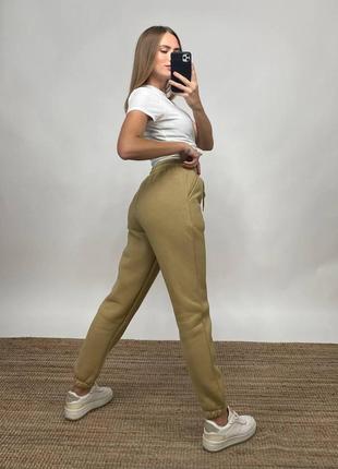 Штани жіночі теплі спортивні джогери на флісі
