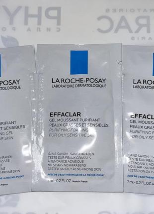 Очищающий гель-мусс для жирной и проблемной кожи la roche-posay effaclar gel moussant purifiant, франция 🇫🇷